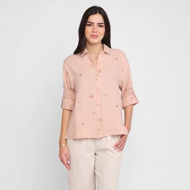 Devoted, Embroidered Top, Sizes XS-XL