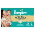 thumbnail image 2 of Pampers Swaddlers Diapers, Size 3 (13-26 lbs), Absorbent, Keeps Baby Dry and Comfortable, Skin Safe Disposable Baby Diaper, 2 of 26