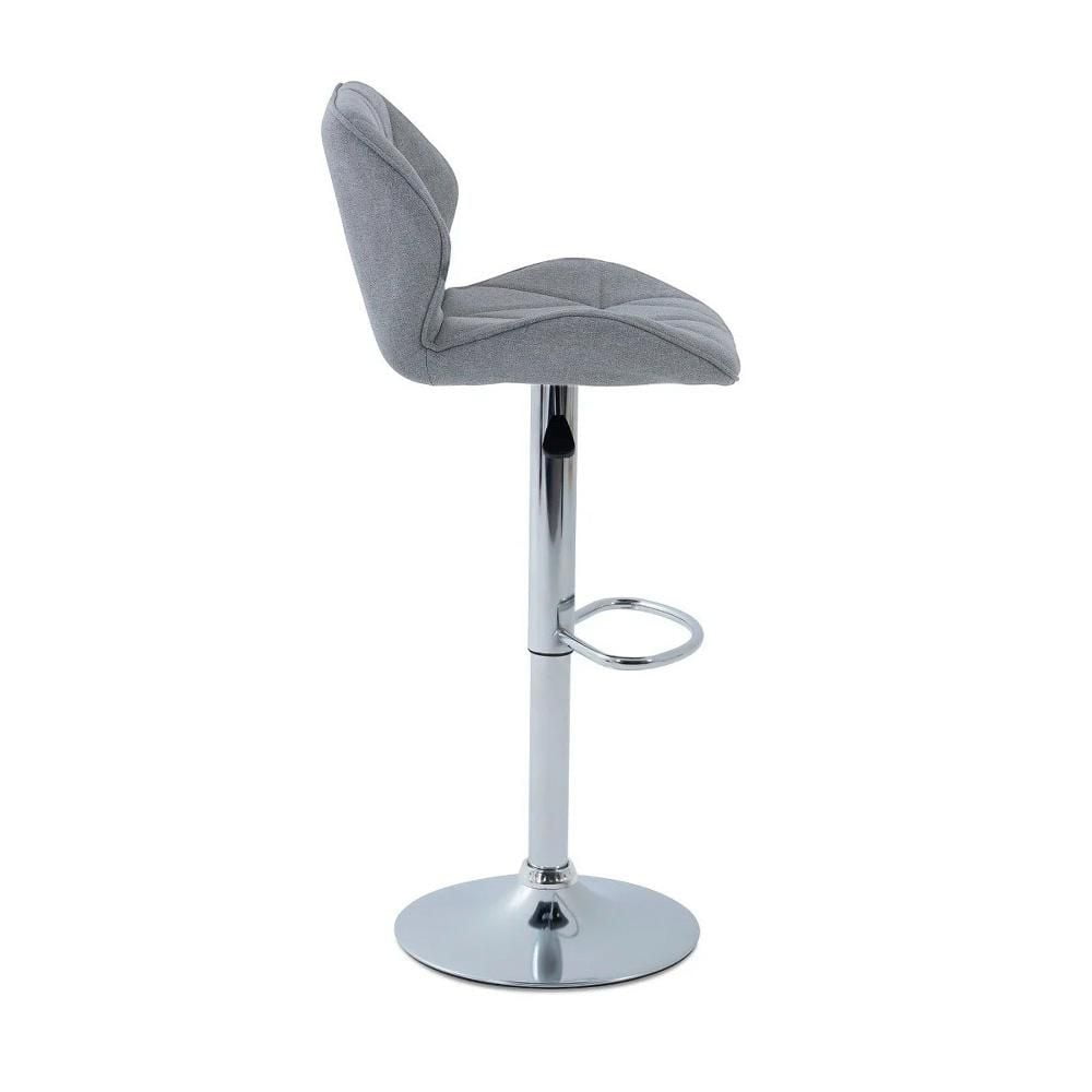 Heavenly Collection Tissu Gris Tabouret Réglable