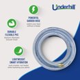thumbnail image 2 of Underhill UltraMax Clear Premium 1 Inch x 100 Foot Heavy Duty Garden Water Hose, 2 of 9
