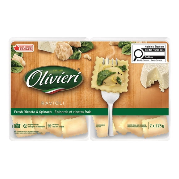 Olivieri Ricotta Spinach Fresh Pasta Ravioli