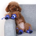 thumbnail image 4 of Winter Dog Shoes Fleece Warm Dog Boots With Reflective Tape 1 Claw Cover Pet Shoes With Drawstring, 4 of 5