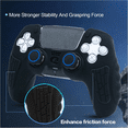 thumbnail image 2 of PS5 Controller Cover Case, Anti-Slip Silicone Cover Skin Compatible With PS5 Controller With Thumb Grip Caps, Joystick Protectors And Cover Wrap Sticker(2 Packs), 2 of 9
