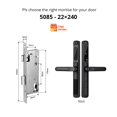 thumbnail image 2 of Door Lock, Tuya App Waterproof Smart Door Lock Aluminum Sliding Biometric lock fingerprint door handle Digital Keyless Glass lock ,Easy to Install, 2 of 7