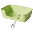 thumbnail image 4 of lionlar Large Cat Litter Box Enclosure Design Four Seasons High Sided Cat Litter Pan green, 4 of 9