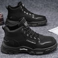 thumbnail image 3 of Mens Military Tacticle Mid Calf Combat Boots Non Slip Hiking Riding Work Ankle Booties for Outdoor Activities, 3 of 5
