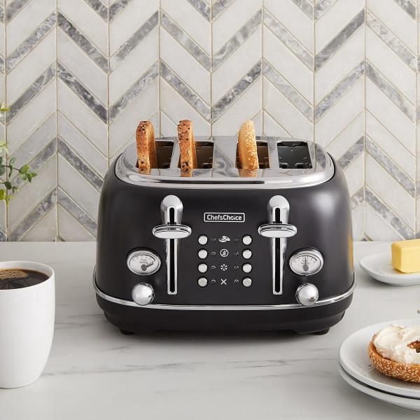 Chef's Choice TTCC4SMB13 Gourmezza 4-Slice Toaster (Matte Black)
