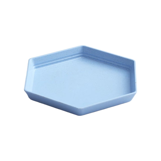 Ohufall Mini Wheat Straw Square Plates - Reusable, Dishwasher & Microwave Safe, Unbreakable For Children, Adults, Pets & Fruit Serving