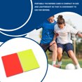 thumbnail image 3 of 2 Pieces/Set Football Referee Rectangle Card Game PVC Supply Soccer Match Sport Red Yellow Cards Professional Ejector Judgement Game, 3 of 9