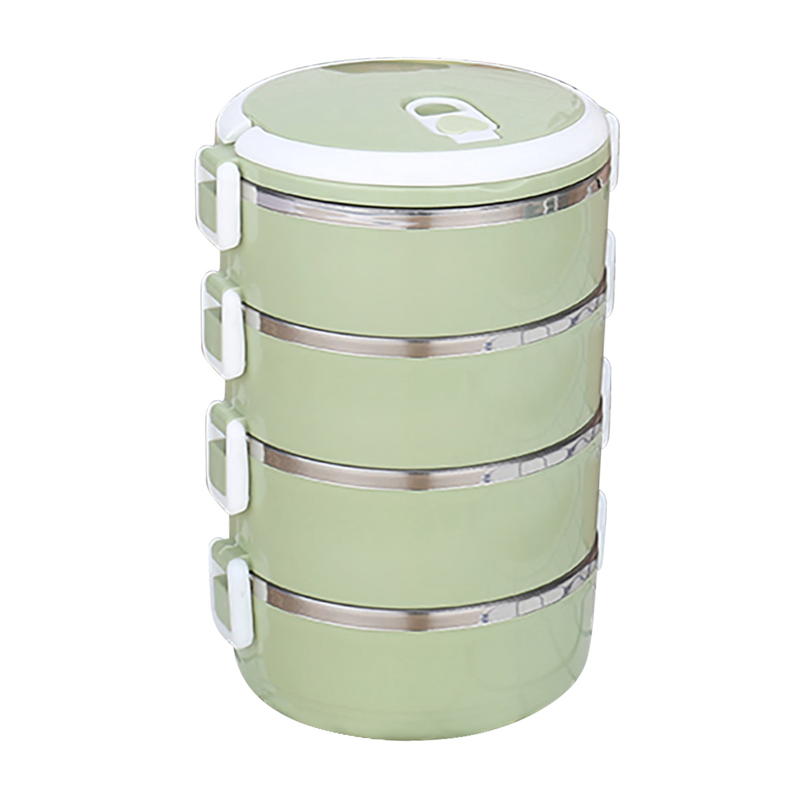 Luncheaze Lunch Box Luncheaze Lunch Box Green Lunch Box2800ml 4 Layer Round Food Lunch Box Stainless Steel Lunch Box Lunch Box Food Storage Box Lunch Box Hot Food Toddler Bento Box