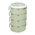 thumbnail image 1 of Boîte à Lunch Luncheaze Boîte à Lunch Luncheaze Boîte à Lunch Verte2800ml 4 Couches Ronde Boîte à Lunch pour Aliments Boîte à Lunch en Acier Inoxydable Boîte à Lunch Boîte de Rangement pour Aliments Boîte à Lunch Aliments Chauds Boîte Bento pour Tout-Petit, 1 of 2