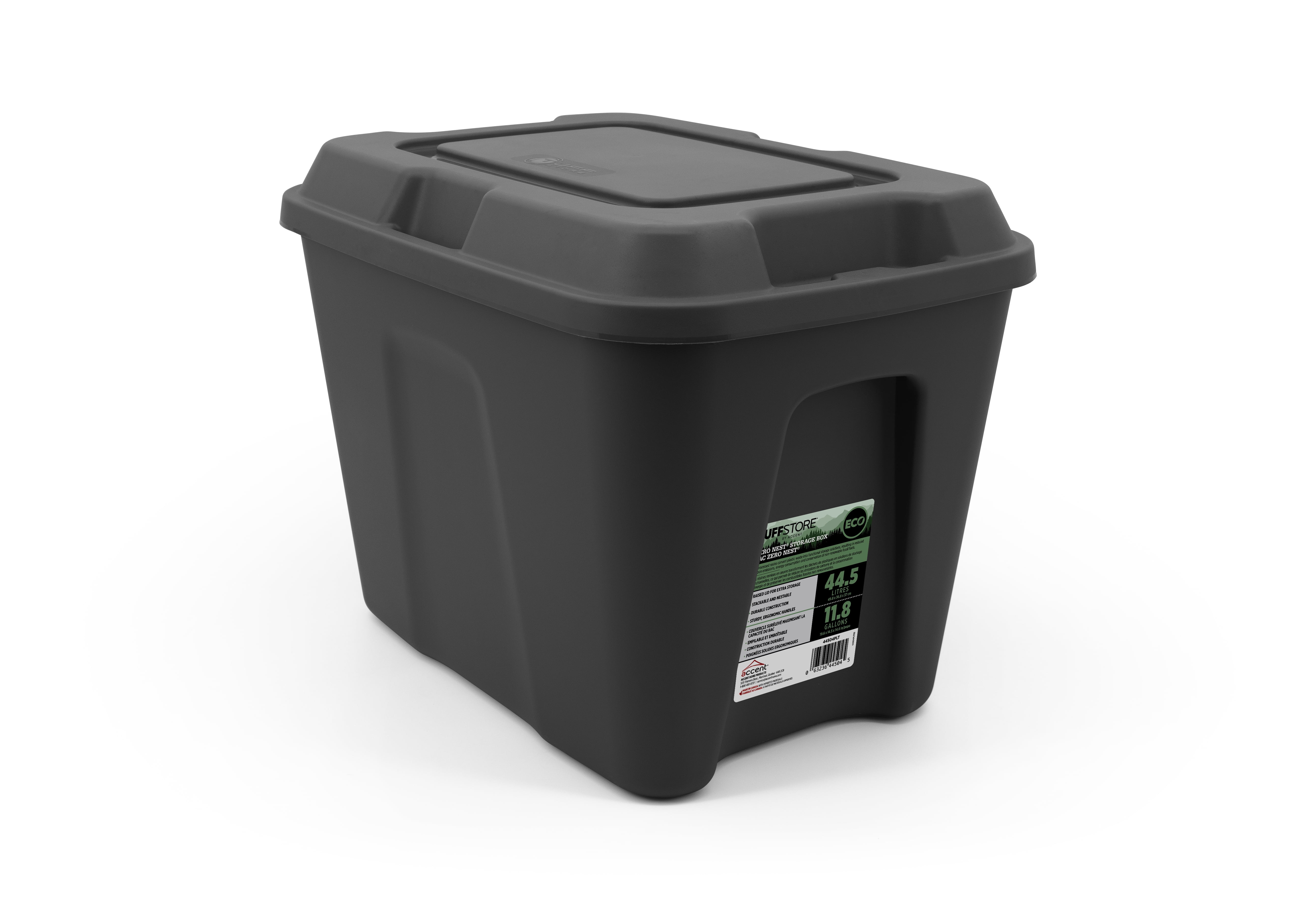 Tuff StoreTM 45L (11.9 gal.), ZeroNestTM Series - Obsidian