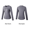 thumbnail image 1 of Sous-vêtements Thermiques d'Automne pour Femme, Col Rond, Confortables, Couche de Base pour Femme, Manches Longues, Ajustés, Plus Chauds, Hauts, Chandail, Mise en Forme, Course, Yoga, Entraînement, Violet, TG, 1 of 9