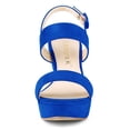 thumbnail image 2 of BLISSFUL STEP Women's Slingback Platform Chunky Heeled Sandals, 2 of 7