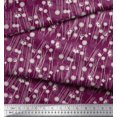 thumbnail image 3 of Soimoi Poly Georgette Fabric Geometrical Check & Aster Floral Print Fabric by Yard 52 Inch Wide, 3 of 3