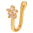 thumbnail image 1 of Clip On Nose Rings For Women Non-Pierced Nose Hoop Ring Adjust Nose Cuff, 1 of 9