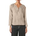 thumbnail image 1 of Casual Solid Long Sleeve V Neck T Shirt, 1 of 5