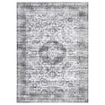 thumbnail image 3 of GlowSol 8'x10' Washable Area Rugs for Living Room Bedroom Vintage Medallion Print Non Slip Low Pile Throw Rugs Soft Foldable Accent Rug, Gray, 3 of 8