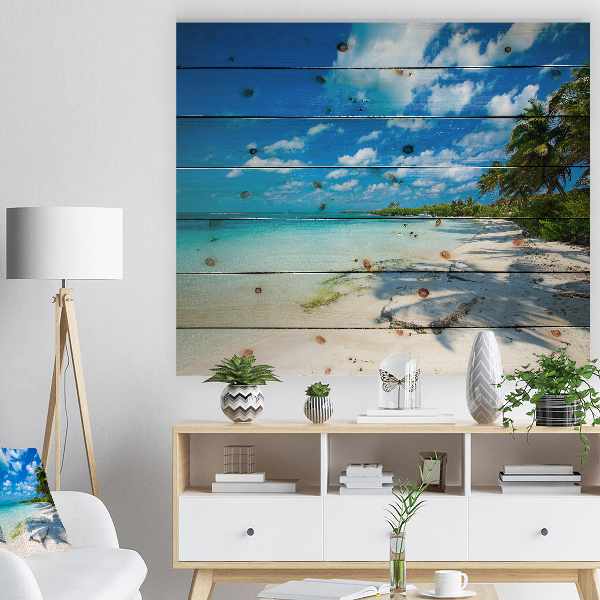 Tableau moderne imprimée sur toile Design Art Plage tropicale