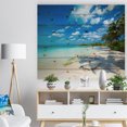 thumbnail image 3 of Design Art - Tropical Beach with Palm Shadows, 3 of 5