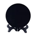 thumbnail image 2 of HILABEE Obsidian Circle Disc Obsidian Mirror,Black Round Mirror,,Home Decoration,Office M, 2 of 9