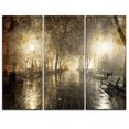 thumbnail image 1 of Design Art Night Alley with Lights Photography Landscape Canvas Print, 1 of 2