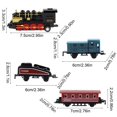 thumbnail image 3 of ToyKingdee Jouets de Train Petit Alliage Rétro Simulation Train à Vapeur à Rétrofriction Modèle de Locomotive Moulée sous Pression Cadeau de Fête d'Anniversaire Classe École Récompense Cadeaux, 3 of 6