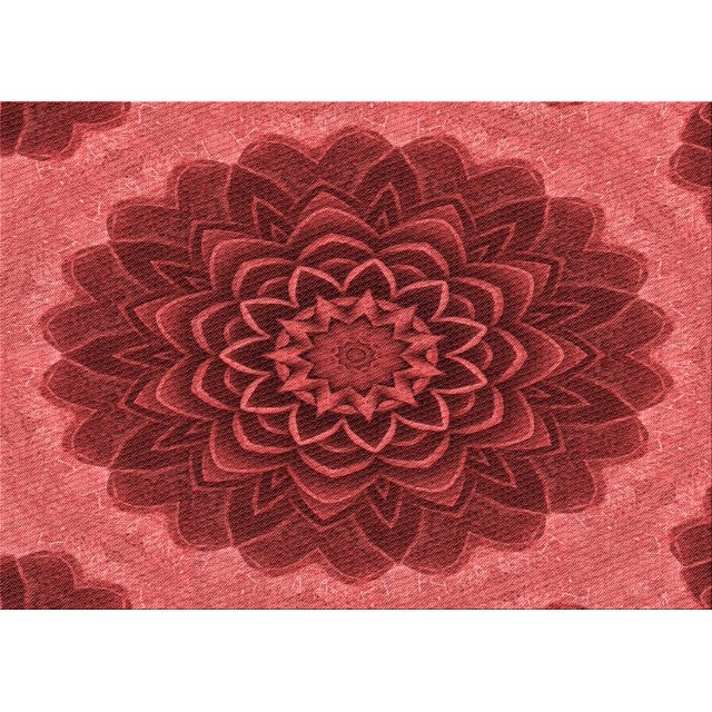 Ahgly Company Tapis Rectangulaire Lavable en Machine Intérieur Transitionnel Rouge Tomate, 6 Pieds x 9 Pieds