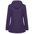 thumbnail image 3 of CEHVOM Manteaux de Pluie Unis pour Femmes, Extérieur, Grande Taille, Imperméables, à Capuche, Coupe-Vent, 3 of 4