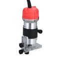 thumbnail image 4 of Amdohai 800W Trim Router 30000r/min with Transparent Base Edge Guide Wood Laminate Electric Trimmer Compact Palm Router Corded for Woodworking Trimming Slotting Notching / Aluminum Red /, 4 of 7
