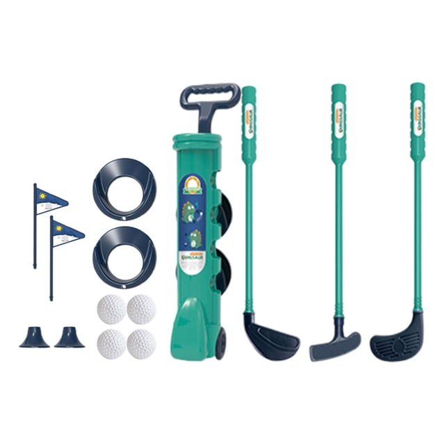 Lipstore Kids Golf Set Early Educational Lawn Golf Club Set Toy for 3 4 5 6 Years Old Blue