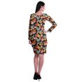 thumbnail image 3 of Moomaya Womens Full Sleeve Printed Midi Length Printed Bodycon Dress, 3 of 6