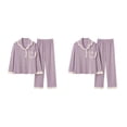 thumbnail image 3 of pitrice Satin Pyjama Set Women - Comfortable Fit Romantic Look Sexy Soft Various Colors B6804 XL,1 2Set, 3 of 6