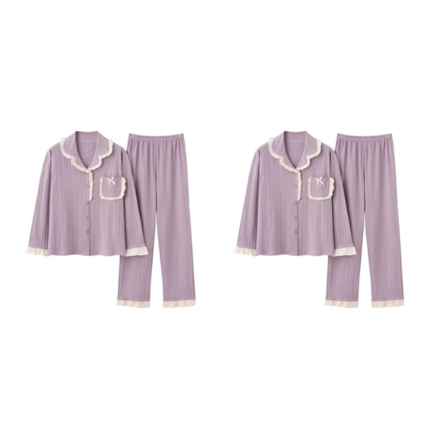 pitrice Satin Pyjama Set Women - Comfortable Fit Romantic Look Sexy Soft Various Colors B6804 L,1 2Set