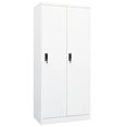 thumbnail image 2 of vidaXL Wardrobe Armoire Clothes Storage Closet with 2 Lockable Doors Steel, 2 of 6