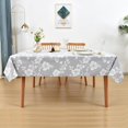 thumbnail image 3 of Fall Sunflower Vinyl Tablecloth Rectangle Plastic PVC Oilcloth Tablecloths Wipeable Table Cloth Cover for Foot Folding Tables Kitchen Dining Room Table Crafting x, 3 of 9