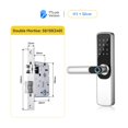 thumbnail image 2 of Serrure de Porte, Serrure de Porte Intelligente à Empreinte Digitale avec Application TTlock, Serrure Électronique Sans Clé avec Code Pavé et Application Numérique Intelligente, Facile à Installer, 2 of 5