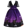 thumbnail image 3 of Witch Robe de Princesse pour Filles Halloween Déguisement en Dentelle 5-10 T, 3 of 7
