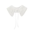thumbnail image 1 of INSPIRE CHIC Detachable False Collar, Embroidery Mini Cape Neck Ruff Dickey Fake Collar for Blouse White-6, 1 of 5