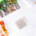 thumbnail image 4 of PENIKOKO 200Pcs White Acrylic Letters Letter Beads Alphabet Resin Pendants Clear Storage Box for Craft Use, 4 of 8