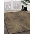 thumbnail image 3 of Ahgly Company Tapis d'Intérieur Lavable en Machine Carré Transitionnel Amande Foncé, 6 Pieds Carré, 3 of 7