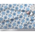 thumbnail image 3 of Soimoi Rayon Fabric Snow Flakes Floral Print Sewing Fabric Yard 42 Inch Wide, 3 of 3