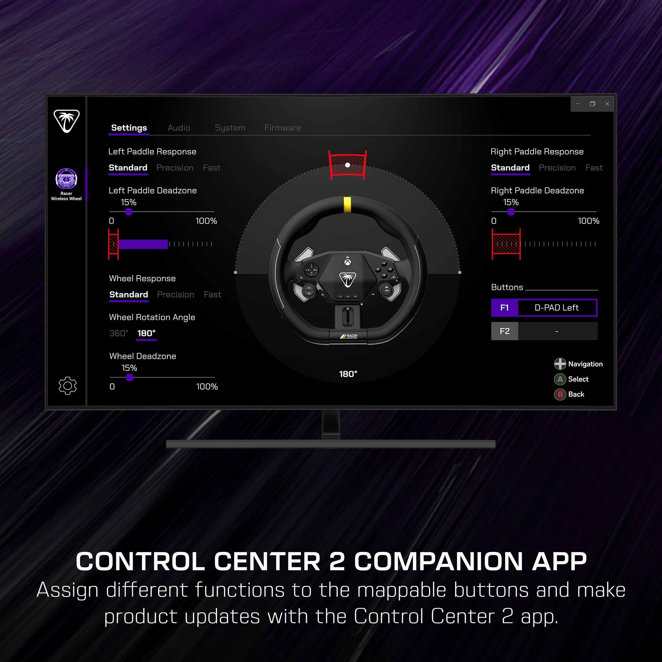 Système de volant de course sans fil Turtle Beach Racer (Noir) - Sous licence officielle pour Xbox Series X|S, Xbox One et Windows - Design complet, connexion sans fil fiable, jusqu'à 30 h d'autonomie