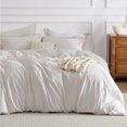 thumbnail image 1 of Beddora 100% Cotton Duvet Cover Set – All-Season Breathable – Secure Corner Ties & Button Closure – King Set, 1 of 7