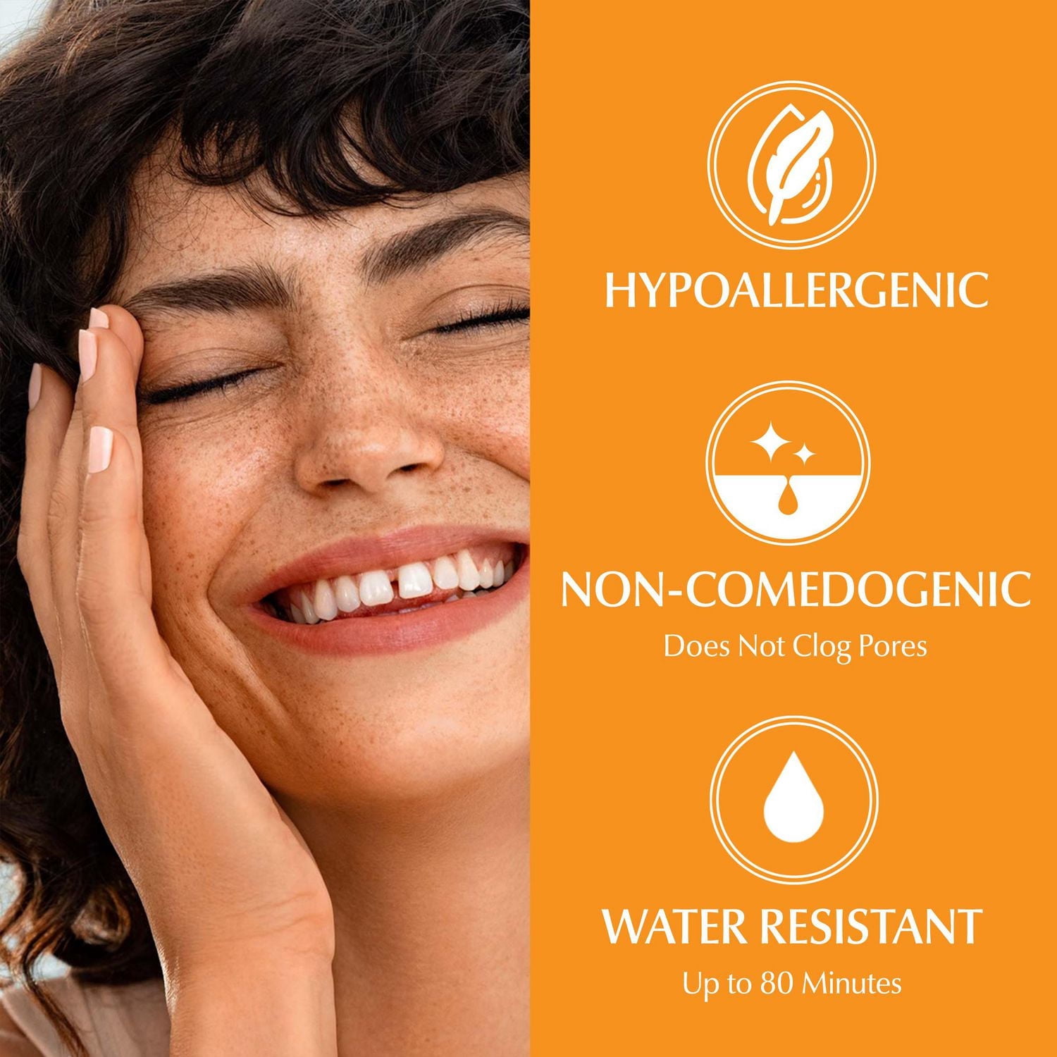 Écran Solaire pour corps et visage Eucerin Sun Hydratation complète avec FPS 50, 150 ml | Lotion solaire avec acide hyaluronique et 5 antioxydants