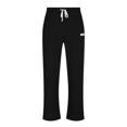 thumbnail image 3 of RKSTN Mens Pants Loose Soft Solid Color Drawstring Fashionable Casual Pants Full Length Pants Outdoor Hiking Workout Pants, 3 of 4