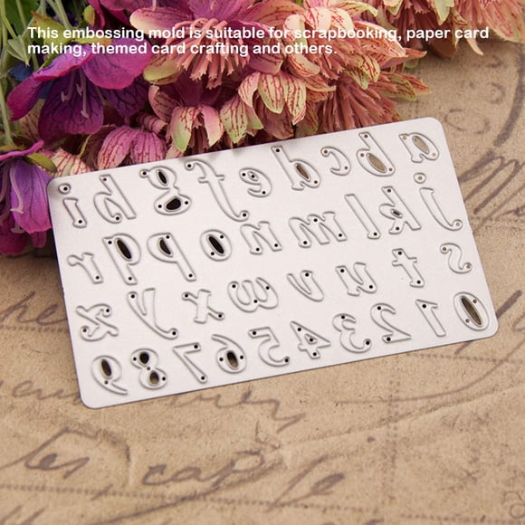 Ruiboury Embossing Die Mold Letter DIY Scrapbooking Craft Manual Making Stamper Frame School Household Reusable Stencil 1 1Set