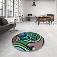 thumbnail image 4 of Ahgly Company Tapis d'Intérieur Lavable en Machine Carré Vert Menthe, 3 Pieds Carré, 4 of 7