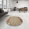 thumbnail image 3 of Ahgly Company Indoor Rectangle Abstract Brown Gold Abstract Area Rugs, 8' x 10', 3 of 6