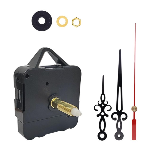 Milaget Clock Mechanism Kit Easy to Install DIY Repair for Mantel Living Room Black